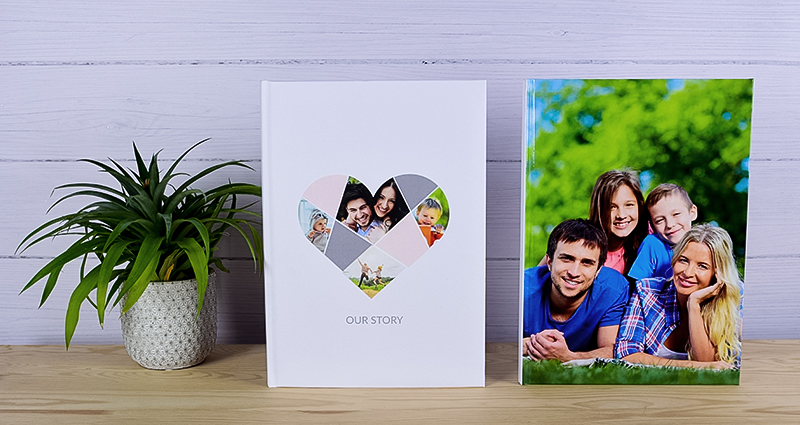 Two photo books with family pictures