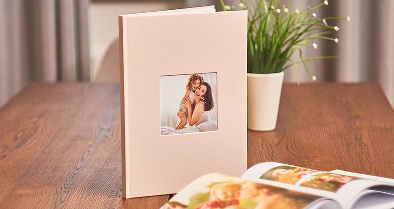 One of the personalised photo gifts for Mother's Day, photo book