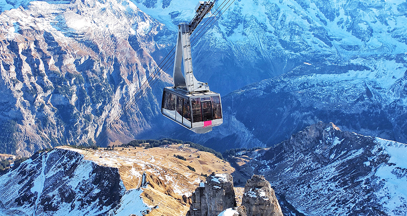 Picture of a mountain lift