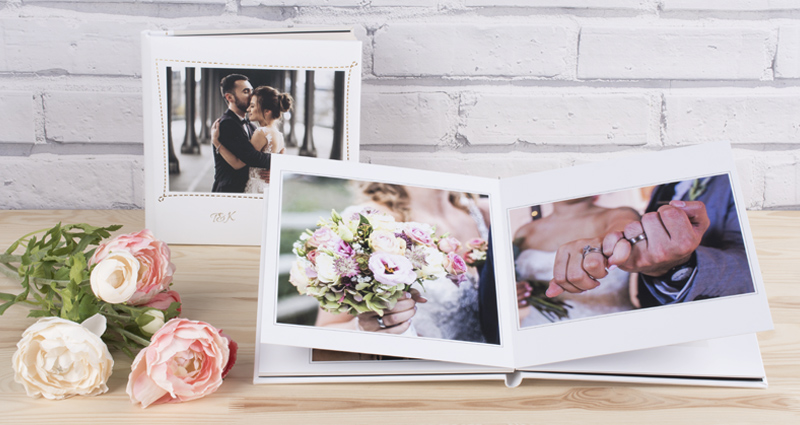 Wedding Photo Album with rigid pages