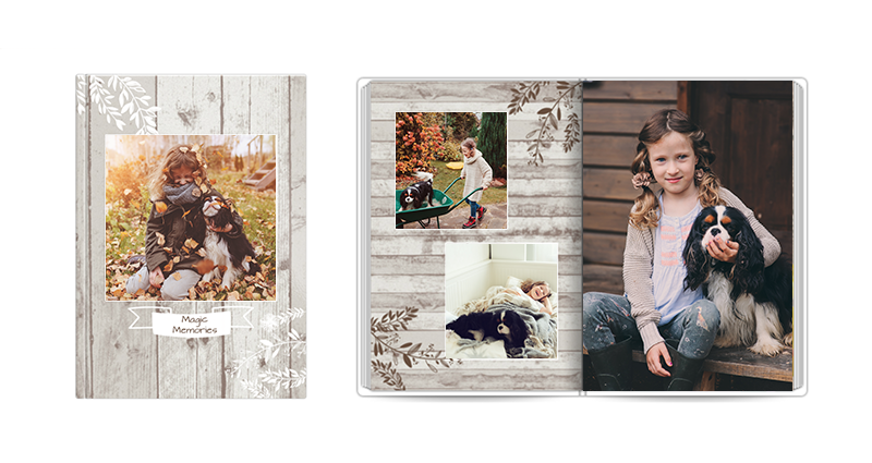  Magic Moments – a rustical template with toned colours.