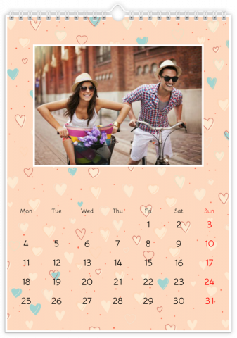 Calendrier Photo A3 Vertical Forever in Love