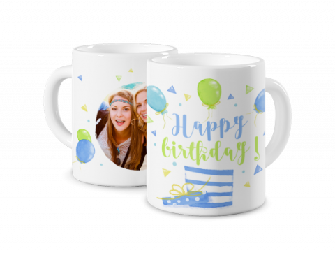 Coloured Mug Happy Birthday