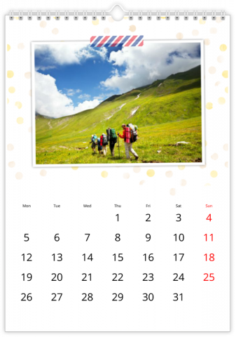 Fotokalendoriai A4 Vertikalus LAIŚKAS