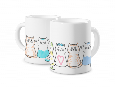 Magic Mug Cat Family