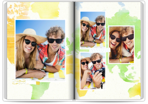 Photo Book Deluxe 8x11,5 inches Around the World