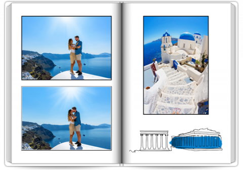 Fotokniha premium A4 na výšku Dovolenka - Grécko