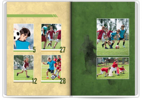 Livre Photo Premium A4 Vertical Monde de football