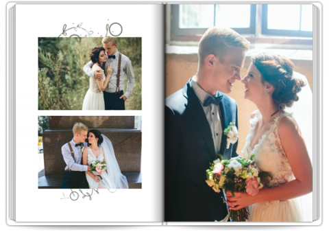 Premium Fotoboek A4 Staand Bruiloft bedankjes
