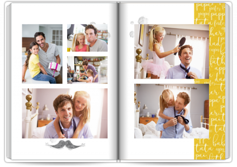 Premium Fotoboek A4 Staand Cadeau voor papa