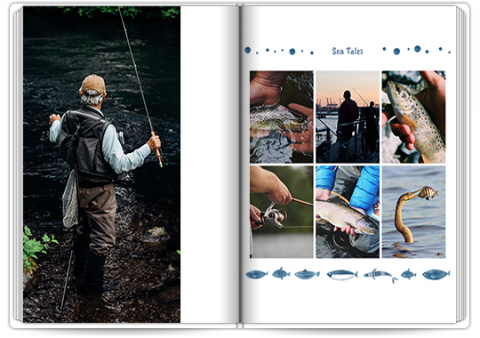 Photo Book Exclusive A4 Portrait Gift for Fisherman