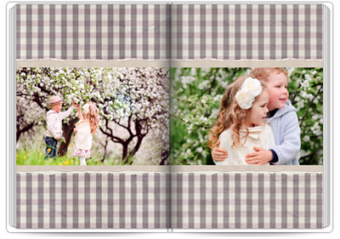 Photo Book Deluxe 8x11,5 inches Plaid