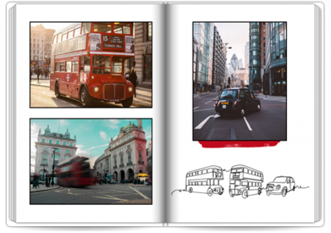 Photo Book Deluxe 8x11,5 inches Holidays in Great Britain