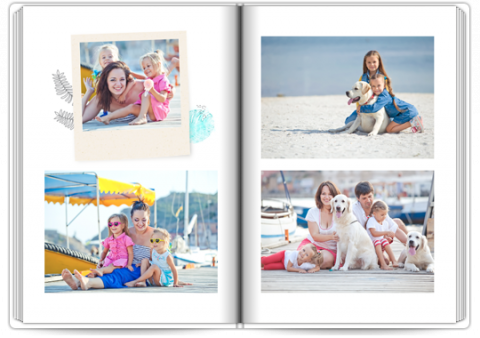 Fotolibro Premium A4 Verticale Vacanze in acquerello