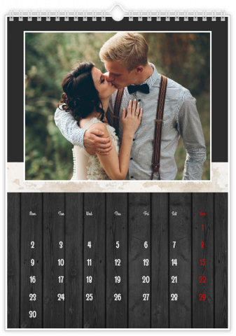 Fotokalender A4 Staand Klassiek Liefdesverhaal