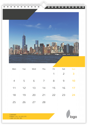 Fotokalender A4 Hochformat Meine Firma