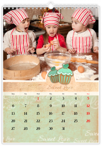 Photo Calendar 8x12 inches Stationery