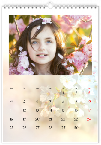 Photo Calendar A4 Portrait SAISONS