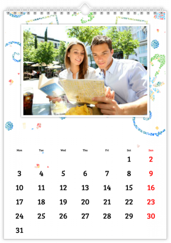 Fotokalender A4 Hochformat Sonniges Mosaik