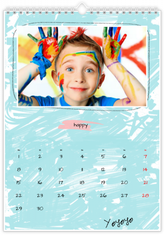 Photo Calendar A4 Portrait School