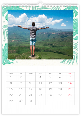 Fotokalender A4 Hochformat Monsterblatt