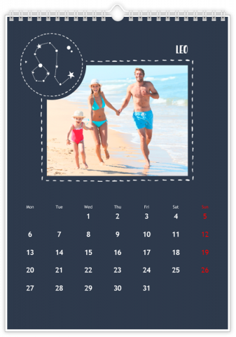 Fotokalender A3 Staand Zodiac Tekens
