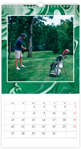 Photo Calendar 13x24 inches Green Smoothie