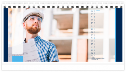 Photo Calendar Desk A5 Corporate
