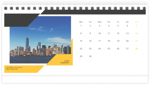 Bureaukalender A5 Mijn bedrijf