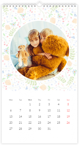Photo Calendar XL Watercolour Flowers