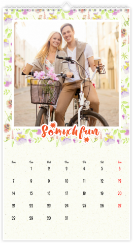 Photo Calendar XL Pastel Floral