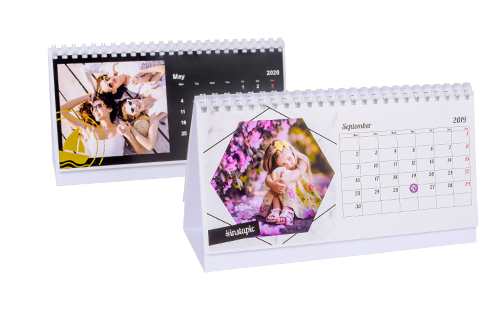 personalised photo desk calendar