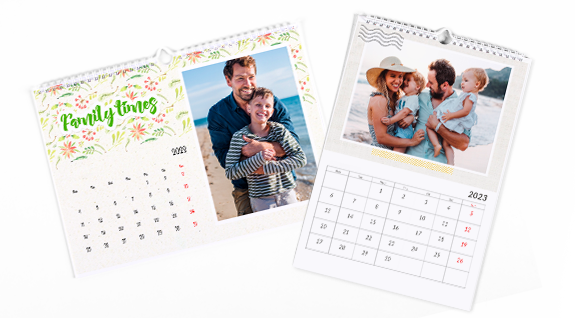 Calendriers Photo Muraux A4 & A3 Simples 2024