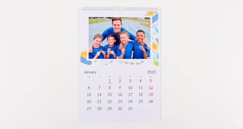 Fotokalender met foto's gemaakt tijdens medailles uitreiken