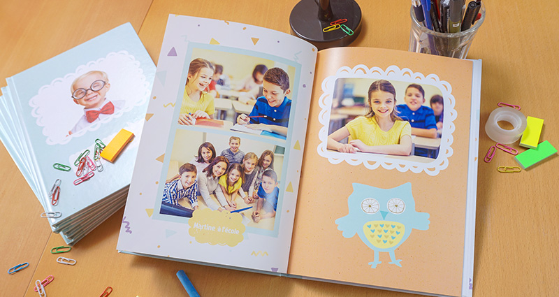 Traditionelles school yearbook