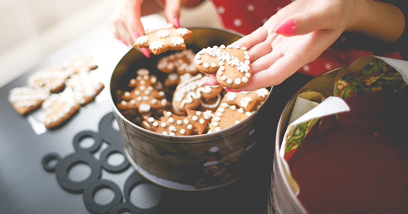 Decorated gingerbreads. 