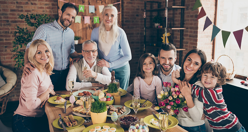 Pâques  en famille