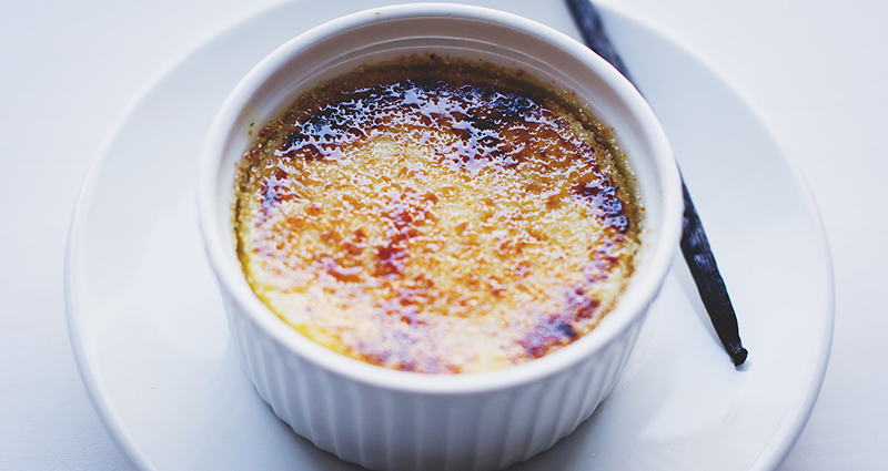 Cocina francesa-  crème brûlée.