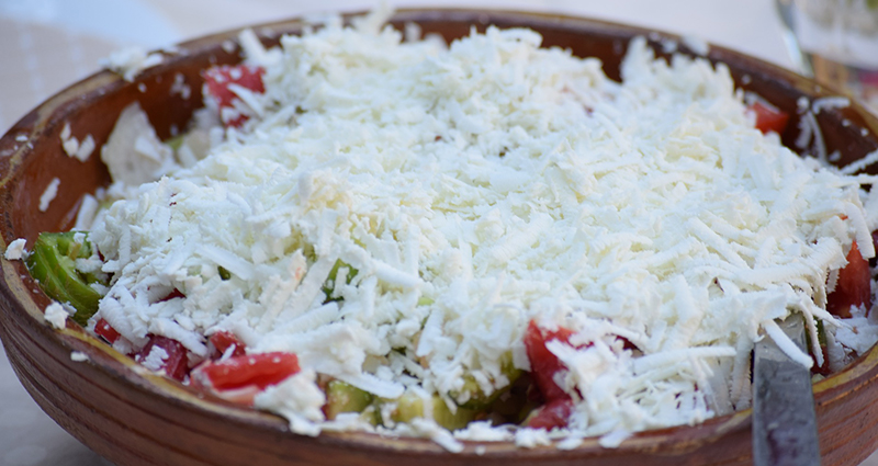 Montenegrin cousin -  Šopska salad.