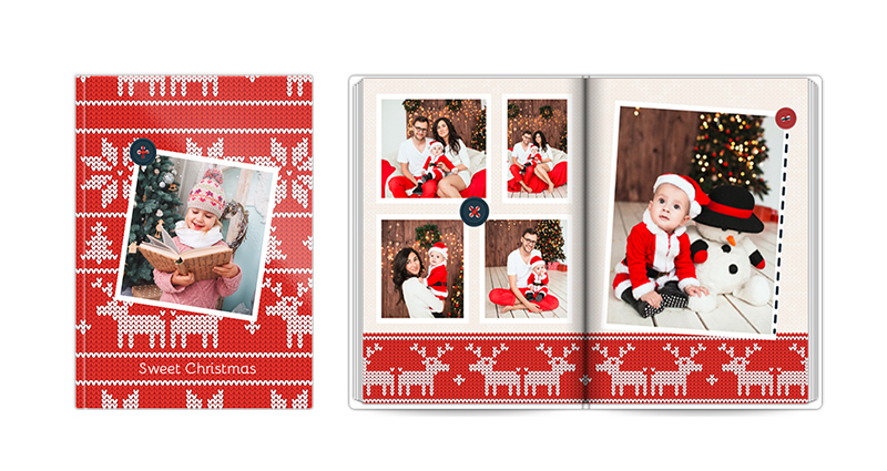 Christmas Photo Book, Custom Christmas Photo Book, Cheap Photobook