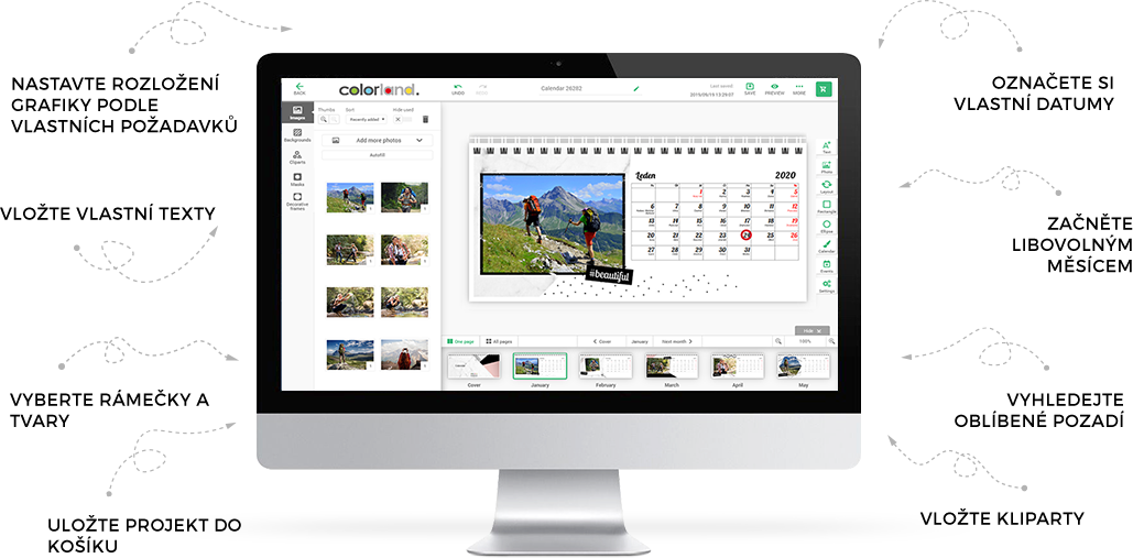 Photocalendar editor