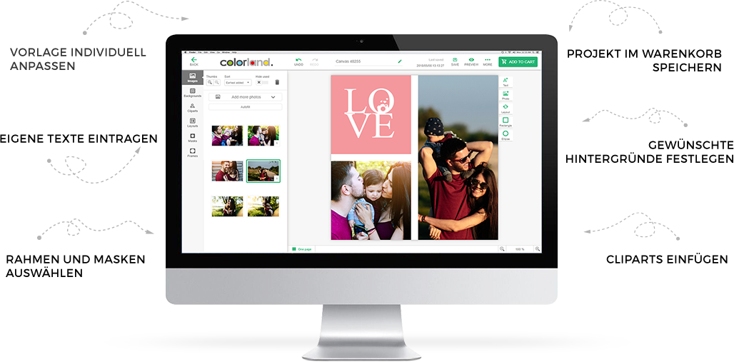 Photo Canvas editor