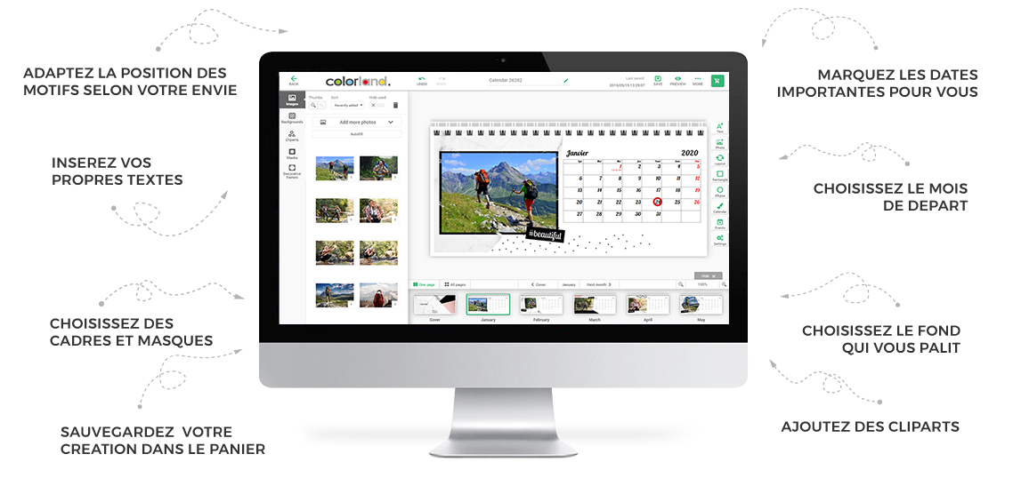 Photo Calendar editor