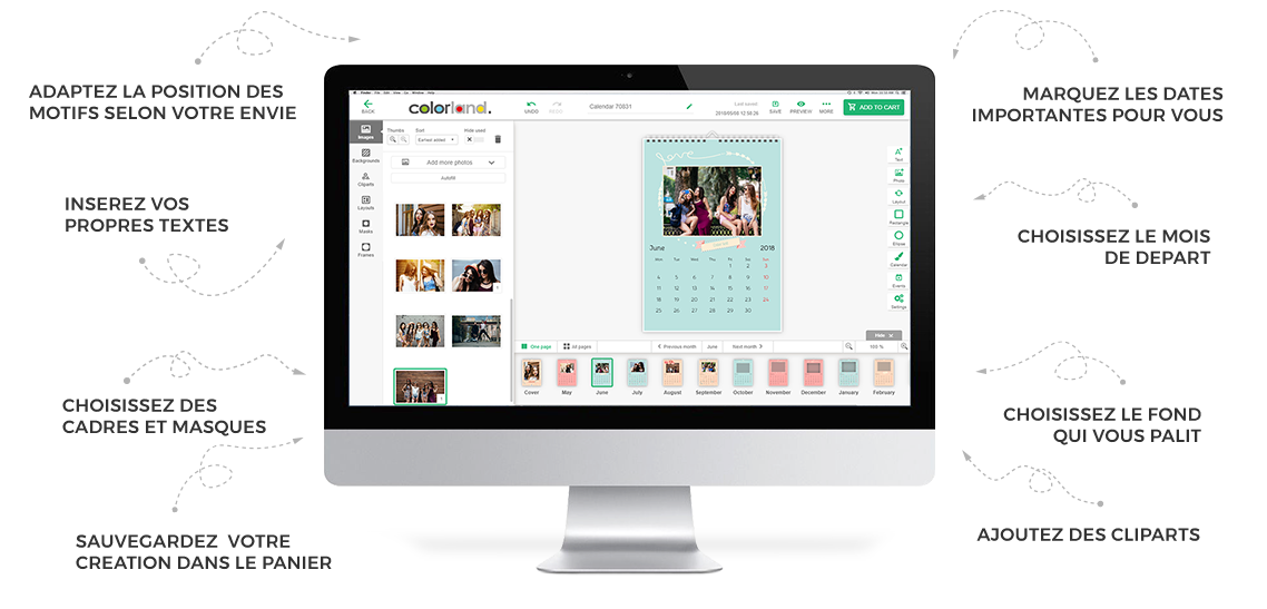 Photo Calendar editor