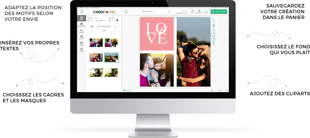 Photo Canvas editor