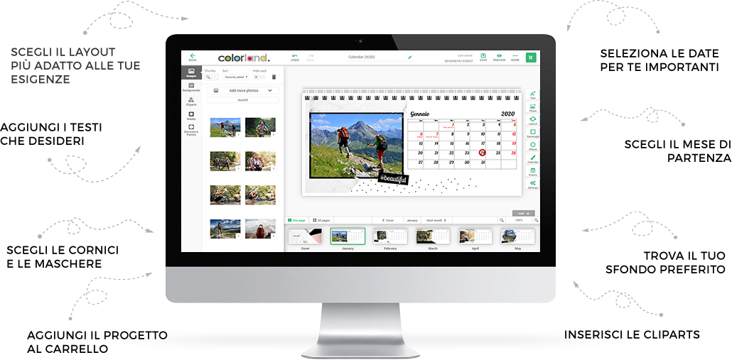 Photo Calendar editor