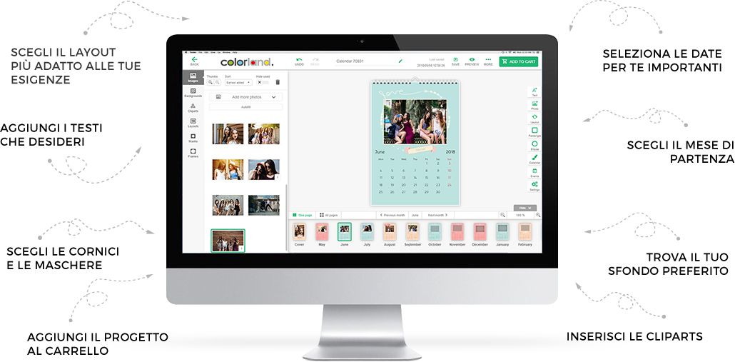 Photo Calendar editor