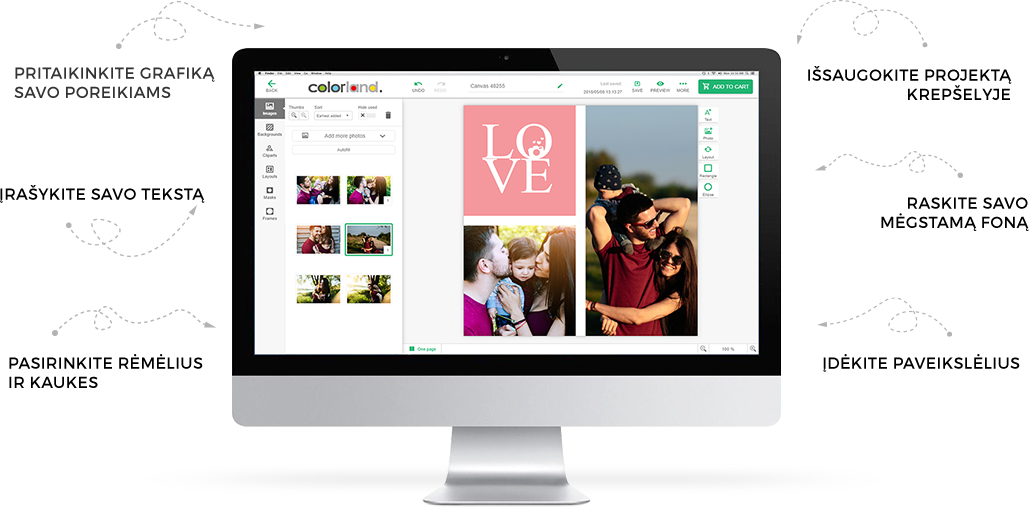 Photo Canvas editor