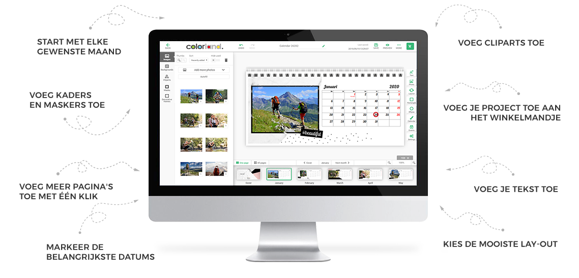 Photo Calendar editor