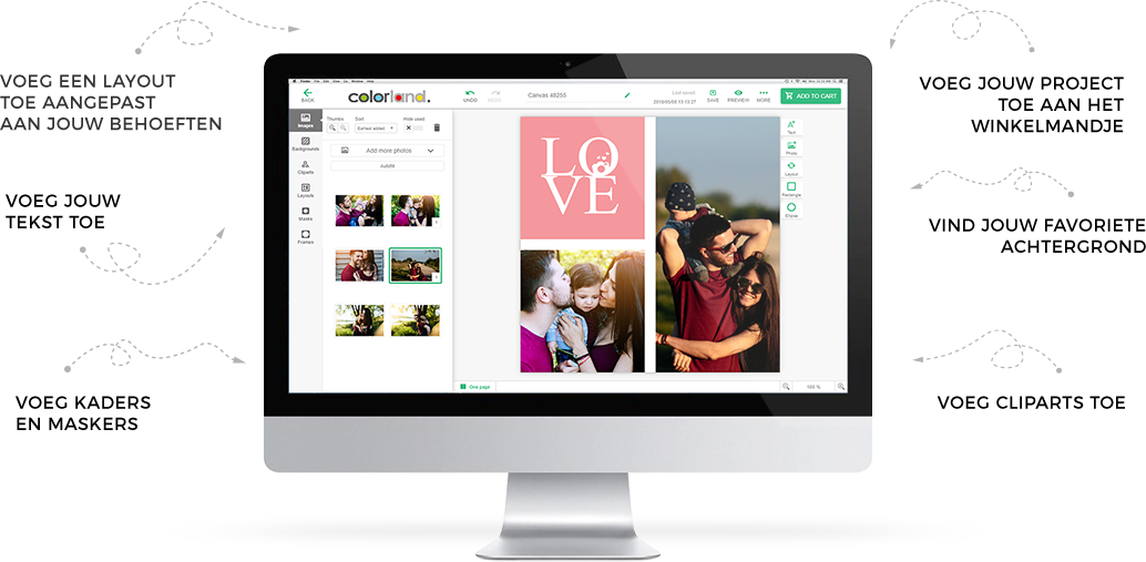 Photo Canvas editor